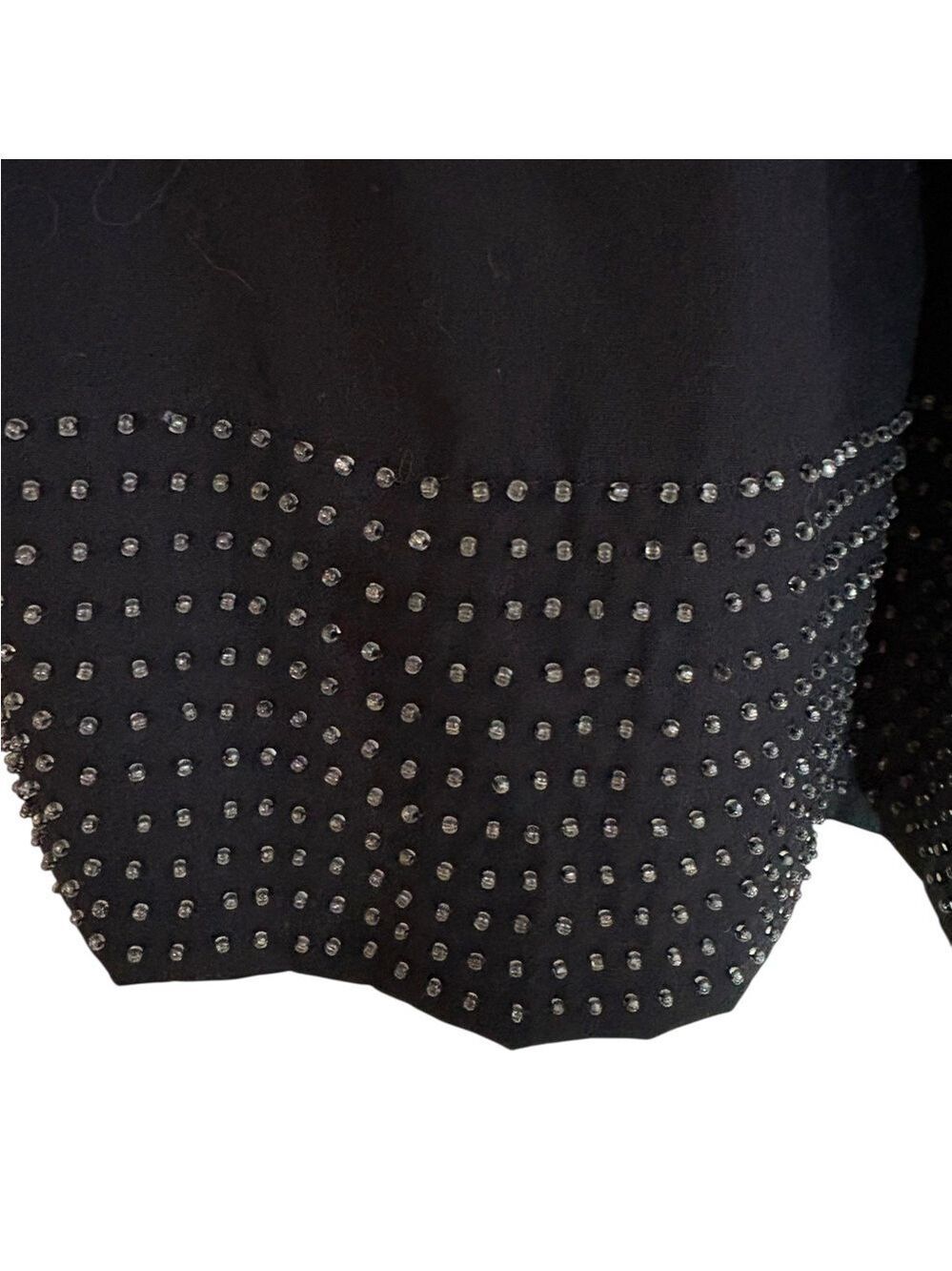 Talbots Black Beaded A-Line Skirt with Pleats. Lined. New with tags!